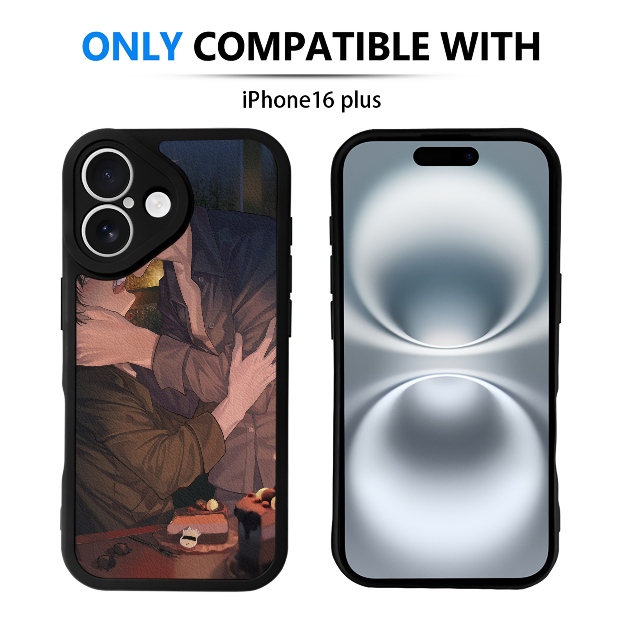 （画像用） 呪術廻戦 Jujutsu Kaisen 【iPhone 16シリーズ対応】シリコンスマホケース（レザー調） 材質：シリコン